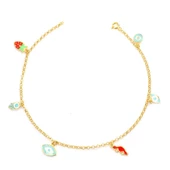 925 Ayar Gümüş 6 Adet Objeli Halhal thumbnail 8