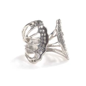 925 Ayar Gümüş Quadri Kelebeği Model Yüzük thumbnail 4