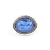 925 Ayar Gümüş Badem Kyanite Taşlı Düz Erkek Yüzüğü thumbnail 5