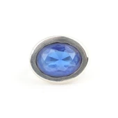925 Ayar Gümüş Badem Kyanite Taşlı Düz Erkek Yüzüğü thumbnail 3