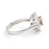 Gümüş Baget Taşlı Zultanit Yüzük, Küçük thumbnail 3