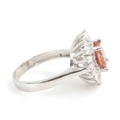 Gümüş Baget Taşlı Zultanit Yüzük, Orta thumbnail 4