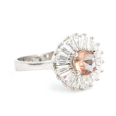 Gümüş Baget Taşlı Zultanit Yüzük, Küçük thumbnail 2