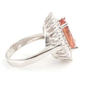 Gümüş Oval Zultanit Taşlı Baget Yüzük thumbnail 4