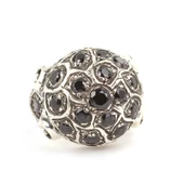 925 Ayar Gümüş Oniks Taşlardan Oluşan Erkek Yüzüğü thumbnail 4