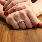 925 Ayar Gümüş Klasik Beştaş Yüzük thumbnail 1