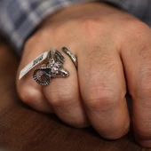 Gümüş Koç Başı Elişi Yüzük thumbnail 1