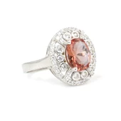 925 Ayar Gümüş Oval Zultanit Taşlı Yüzük thumbnail 2