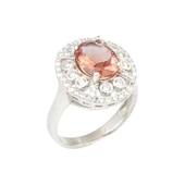 925 Ayar Gümüş Oval Zultanit Taşlı Yüzük thumbnail 1