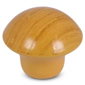 Mantar Düğme Mobilya Mutfak Çekmece Dolap Dolabı Kulbu Kulpu Kulpları Açık Kayın Renk Metal 10 Adet - 2