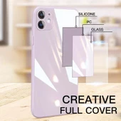 iPhone 12 Pro Parlak Cam Kamera Korumalı Telefon Kılıfı - 2