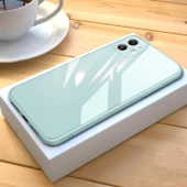 iPhone 12 Pro Parlak Cam Kamera Korumalı Telefon Kılıfı - 12