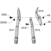 Felco 231 Dal Budama Makası 80cm Alüminyum Çift El - 2