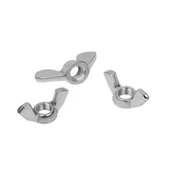 Kelebek Somun Metrik 10mm 10 Adet Kaplamalı Beyaz - 1