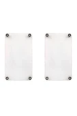 Cam Ocak Koruyucu ve Kesim Tablası Tablo (80cm x 52cm) 2 Parça, 5'li Ocaklar - 3