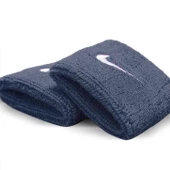 Nike Swoosh Wristbands 2 Pk Obsidian/white Osfm,one Size/5 - 2