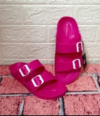 Hammerjack 234 Fuşya Pembe Çift Tokalı Havuz Plaj Günlük Terlik thumbnail 8