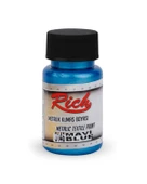 Rich Metalik Kumaş Boyası Mavi 50cc - 1