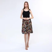 DRR Moda Çiçek Desenli Askılı Elbise - 2