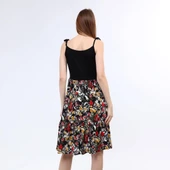 DRR Moda Çiçek Desenli Askılı Elbise - 6