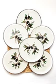 Mart Home Olive Yuvarlak 6'lı Pasta Tabağı - 1