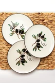 Mart Home Olive Yuvarlak 6'lı Pasta Tabağı - 2