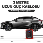 KOBB KB200 12Volt 150 PSI Ayarlanabilir Dijital Basınç Göstergeli Hava Lastik Şişirme Pompası - 10