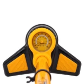 İngco El Tipi Bisiklet Hava Pompası Basınç Göstergeli Ayak Tutamaklı thumbnail 3