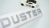 DK Tuning Duster Ön Kaput Gri ABS 3M 3D Yazı Logo Dacia İle Uyumlu - 1
