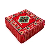 Shark Anatolia Şark Köşesi Masası Puf Zeugma Kırmızı - 1