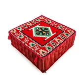 Shark Anatolia Şark Köşesi Masası Puf Zeugma Kırmızı - 3