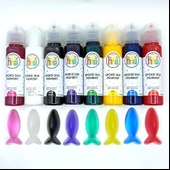 SIVI PİGMENT BOYA TRANSPARAN BÜYÜK SET 8 RENK 60 ML (480 ML) - 1