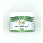 METALİK SEDEFLİ PİGMENT TOZ BOYA AÇIK YEŞİL RENK 50 GR - 1