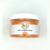 METALİK SEDEFLİ PİGMENT TOZ BOYA TURUNCU RENK 50 GR - 1