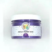 EPOKSİ REÇİNE METALİK SEDEFLİ PİGMENT TOZ BOYA MOR RENK 50 GR - 1