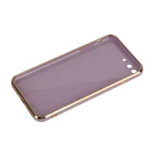 Gpack Apple iPhone 7 Plus Kılıf Bark Parlak Silikon Renkli Kenarları Rose - 3