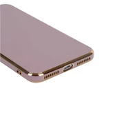 Gpack Apple iPhone 7 Plus Kılıf Bark Parlak Silikon Renkli Kenarları Rose - 2