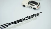 DK Tuning Porsche 356 Speedster Bagaj Siyah ABS Yazı Logo Amblem - 1