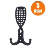 Osmanlı Portmanto Vestiyer Duvar Askısı Dolap Elbise Askılığı Siyah (5 ADET) thumbnail 1