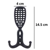 Osmanlı Portmanto Vestiyer Duvar Askısı Dolap Elbise Askılığı Siyah (5 ADET) thumbnail 2