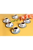 Porland Flower Garden Kahve Fincan Takımı 6 Kişilik 12 Parça 90cc - 6