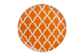 Porland Morocco Desen Turuncu Düz Tabak 28cm - 1