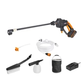 WORX WG620E.2 20Volt 2.0Ah. Li-ion 24 Bar Basınçlı Yıkama Tabancası + 4 Parça Yıkama Seti - 1