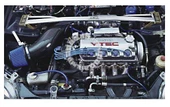 Honda Civic 96-2000 Mavi Big Tube Hava Filtresi Seti Simoto Filtre - 2