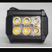 Offroad Sis Çalışma Lambası Turuncu Beyaz Cakar Modlu 12 Led 18W  A+ İthal Ürün - 4
