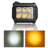 Offroad Sis Çalışma Lambası Turuncu Beyaz Cakar Modlu 12 Led 18W  A+ İthal Ürün - 7