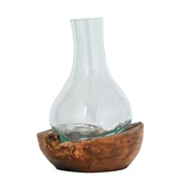 Vitale Wood Çiçek Cam Vazo 20x26 cm AK.IS0006 thumbnail 1