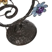 Vitale Saga Çiçekli Metal Mumluk 11x40 cm AK.GA0022 thumbnail 3