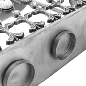 Vitale Raw Taşlı Ayaklı Mumluk 6x20 cm AK.GA0002 thumbnail 3