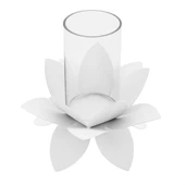 Vitale Şiva Nilüfer Metal Mumluk 18x13 cm AK.FQ0034 - 1